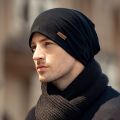 Men's Beanie Hat, Male Thin Cotton Cap Turban Winter Solid Color Pullover Cap , Ideal Choice For Gifts. 