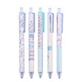 Cute Cartoon Sky Blue Pattern Press Pen 0.5mm Black Gel Pens School Office Writing Stationery Supplies.