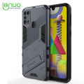 Lenuo Punk-Casing For Samsung Galaxy M31 Back Cover Eight-Color Anti-Fall And Anti-Slip Phone Bracket Lens Protection Cover Lovers Case. 