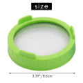 4 Pack Sprouting Lids, Plastic Sprout Lids with Stainless Steel Screen for Wide Mouth Mason Jars, Sprout Maker.