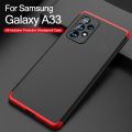 GKK For Samsung A33 5G Back Cover GKK 360 Degree [3 in 1] Shockproof Full Protective Anti-Shock Case. 