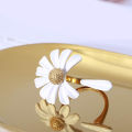 Daisy Flower Rings For Women Boho Fashion Jewelry Adjustable Ring Open Design.