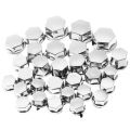 New Design 30 pcs/set Nut Cap for Motorcycle. Screw Nut Cover Cap Nut Bolt Decoration For Any Bike. silver. 