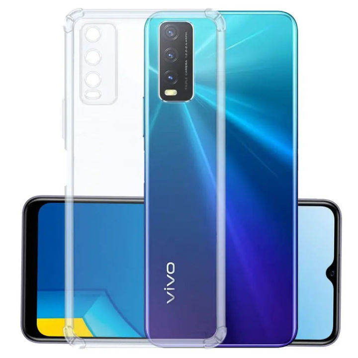 Vivo Y20 / Vivo Y20i / Vivo Y20s / Vivo Y20G / Vivo Y12s Premium Silicone Case Crystal Clear Soft TPU Ultra-Thin Transparent Flexible Protective Mobile Phone Back Cover