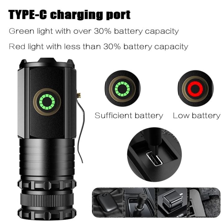 Powerful%20Portable%20Mini%20LED%20Flashlight%202000LM%203LED%20Ultra%20Strong%20Light%2018350%20Built-in%20Battery%20USB%20Rechargeable%20With%20Magnet%20Torch%20-%20Image%204