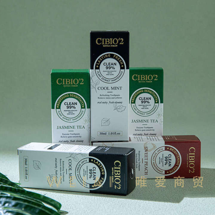 Thailand cibi2 30ml fresh mint stain removal bridesmaid business gift box toothpaste accessories