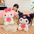 Kawaii Sanrio Plush Toys Dolls Cartoon Kuromi My Melody Strawberry Series Plushies Figure Children Cute Doll Birthday Gifts. 