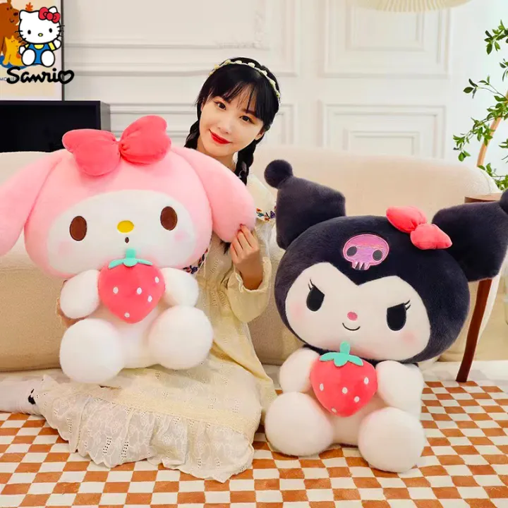 Kawaii%20Sanrio%20Plush%20Toys%20Dolls%20Cartoon%20Kuromi%20My%20Melody%20Strawberry%20Series%20Plushies%20Figure%20Children%20Cute%20Doll%20Birthday%20Gifts%20-%20Image%203