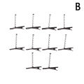 10Pcs Black Metal Pinch Alligator Hair Clips 40mm With Wire Coil Spring Craft Hairpin For Fashion Party Favor Children Toy Yao Store.