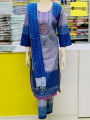 Premium Quality Readymade Arong Cotton screen Print, Embroidery And Dollar Work Three Piece Shalwar Kameez.