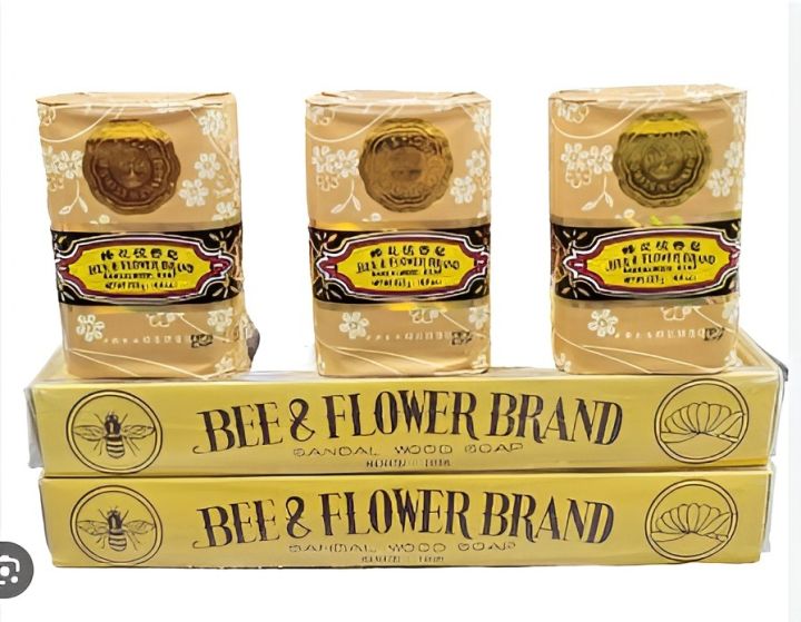 Bee%20&%20Flower%20Soap%20Bar%20Sandalwood%20Soap%20Moisturizing%20Bath%20Bar%20Soap%20Nourishes%20Your%20Skin%204.4%20oz(Pack%20of%204)%20-%20Image%204
