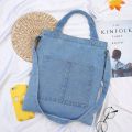 【DM bag factory Store】Rdywbu Women Jeans Tote Bag Capacity Cowboy Handbag High Wild Casual Shoulder Bag Canvas Denim Crossbody Bag. 