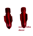 Looking Glass hole Screw or Universal Bulet For motorcycle Mirror. Red. 