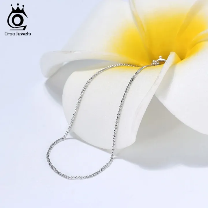 ORSA%20JEWELS%20Italian%20925%20Sterling%20Silver%201.0mm%20Side%20Chain%20Necklace%20Sterling%20Silver%20Pendant%20Necklaces%20Men%20Women%20Chain%20SC18-P%20-%20Image%203