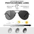 CLLOIO Titanium Alloy Polarized Sunglasses Men Women Fashion Photochromic Sun Glasses Chameleon Anti-glare Driving Oculos de sol. 