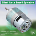 755 DC Motor for Trimmer 21V Grass Cutter Motor with Long Shaft for Efficient Cutting and Trimming. 