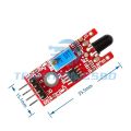 Flame Sensor Module KY-026 4-Pin (Red) | High-Sensitivity Fire Detection Sensor for Arduino, ESP32 & Raspberry Pi Projects.