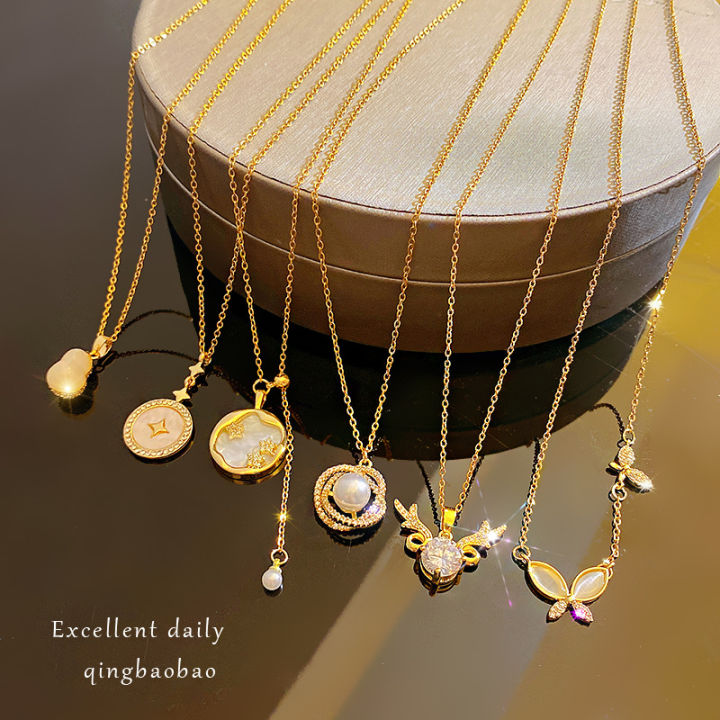 Light%20Luxury%20Zircon%20Titanium%20Steel%20Necklace%20No%20fade%2018K%20Gold%20Plated%20Stainless%20Steel%20Chain%20Necklace%20Collar%20De%20Acero%20Inoxidable%20-%20Image%204