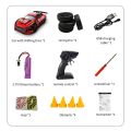 2.4GHz 1/20 Remote Control Drift Car Remote Control Race Car with Colorful LED Light-red-2. 