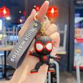 Spider-Man Across the Spider Verse Key chain Miles Morales Peter Gwen Keychain Pendant Action Figure Marvel Spiderman Model Toys. 