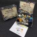 Treasure Of Earth Crystal Tumbled Polished Natural Gem Stones Mix Colors In Box Mineral Specimen Crystal Stone For Gift. 