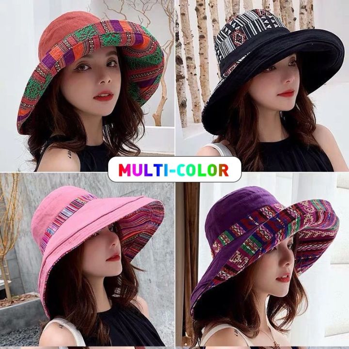 K41%20Women's%20Hat%20Bucket%20Hat%20Fashion%20All-match%20Four%20Seasons%20Big%20Brim%20Panama%20Basin%20cap%20Double-Sided%20Fisherman%20Hat%20Women's%20Sun%20Hat%20-%20Image%202