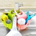 Kitchen Sink Sponge Holder Caddy - Hanging Strainer Organizer, Dishwashing Accessories, Soap Dispenser.
