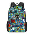 Anime Graffiti Sticker Pattern Children School Bag Girls Boys Casual Book Bag Teenager Daily Backpack Woman Men Travel Rucksacks. 