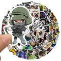 50/100pcs Cartoon Game Call of Duty Waterproof Graffiti Stickers For Laptop Phone Fridge Water Botlle Car Decals Kids Toy. 