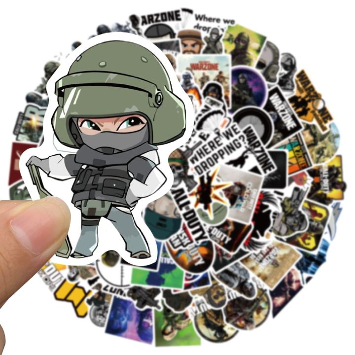 50/100pcs%20Cartoon%20Game%20Call%20of%20Duty%20Waterproof%20Graffiti%20Stickers%20For%20Laptop%20Phone%20Fridge%20Water%20Botlle%20Car%20Decals%20Kids%20Toy%20-%20Image%203