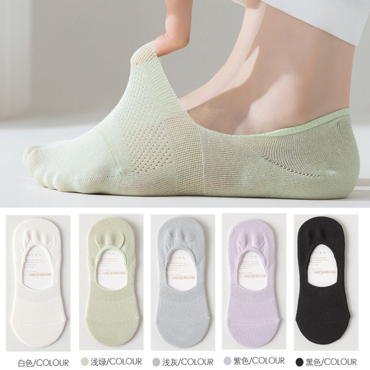 Women's%20Thin%20Socks%202023%20New%20100%25%20Women's%20Cotton%20Socks%20Breathable%20Mesh%20Invisible%20Boat%20Socks%20Non-Slip%20Tight%20-%20Image%205