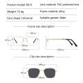 Eyewear Night Vision Metal Computer Glasses Polarized Anti Blue Light Glasses 3 In 1 Glasses with Magnet Clip On Sunglasses. 