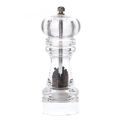 7" Acrylic Pepper Mill, Salt and Pepper Grinder with Ceramic Grinding Mechanism. 