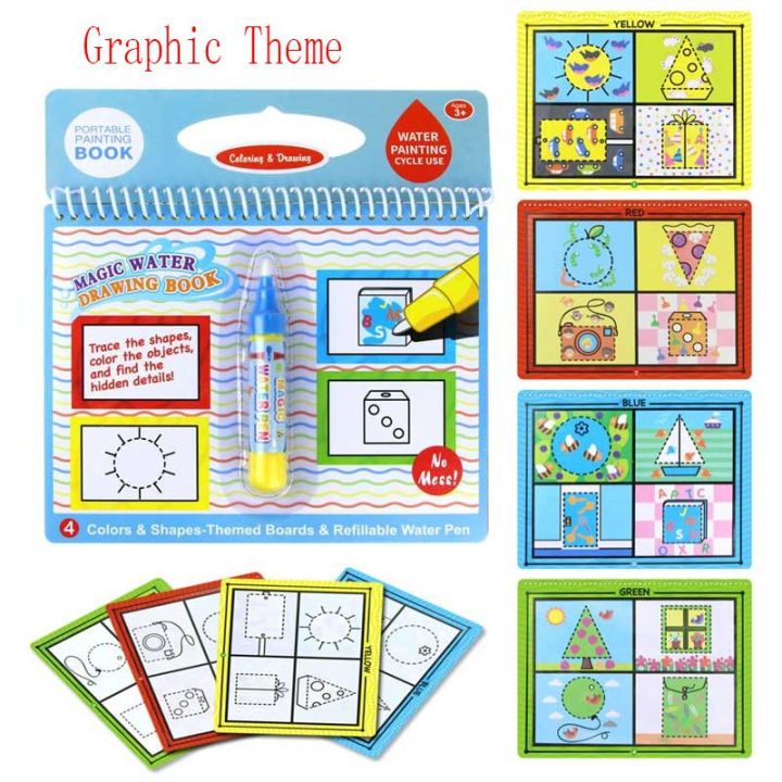 Water%20Drawing%20Book%20&%20Magic%20Pen%20Kids%20Reusable%20Painting%20Book%20Toddler%20Coloring%20Toy%20-%20Image%206