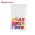 New Metallic Watercolor 12-color Metallic Glitter Watercolor Paint et with Pearlecent Effect High-quality Watercolour olid Paint Box for tunning Artwork Perfect for Artit Pearlecent Effect. 