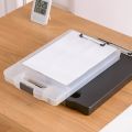 A4 File Bag Test Paper Storage File Box Multifunctional Plastic Office Stationery Transparent. 