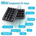 Mini Black 24 Keys Custom Mechanical Keyboard 16 Keys Programmable Gaming Keyboard Sayo Device Shortcut Keypad for Office.