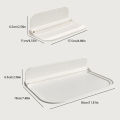 Wall Mounted Folding Shelf Saving Space Storage Rack Punch-Free Phone Holder Wifi Router Storage Tray Home Organizer Fayshow. 
