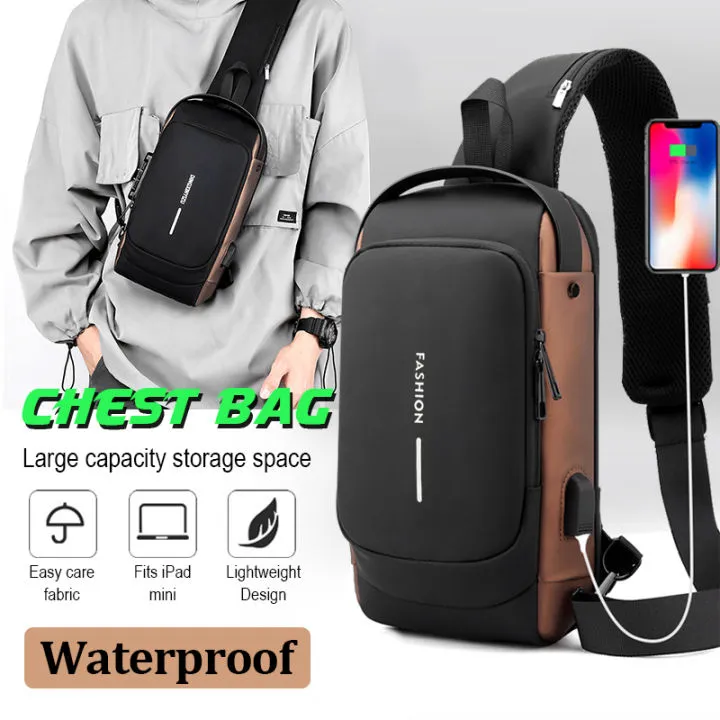 Multipurpose%20Patent%20Leather%20Chest%20Bag%20Biker%20Bag%20-%20Waterproof%20Men's%20Travel%20Bags%20to%20Keep%20Your%20Belongings%20Safe%20-%20Chest%20Bags%20with%20Charging%20-%20Image%207