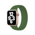 For Apple Watch Series 8&7 41mm / SE 2&6&SE&5&4 40mm / 3&2&1 38mm Solid Color Elastic Silicone Watch Band, Size:L 156mm.