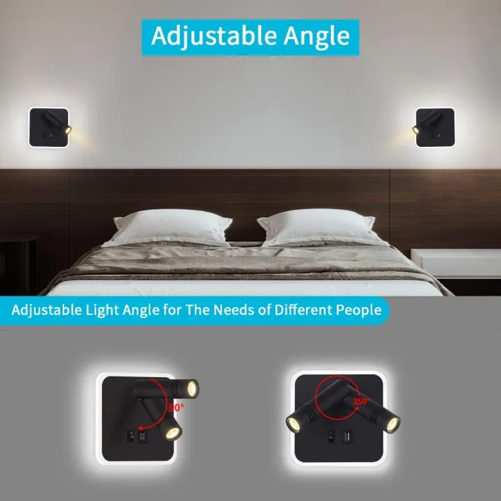 Bedside%20Wall%20Lamp,%20LED%20Wall%20Light,%20Wall%20Mounted%20Reading%20Light%20with%20Switch%20and%20USB%20Port,%20Rotatable%20Wall%20Sconce%20Wall%20Spotlight%20-%20Image%204