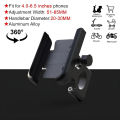 Metal Bike Mobile Holder For mobile phone bracket motorcycle bicycle takeaway rider -Black Easy to Use and Maintain C1. 