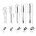 5pcs Durable M3 M4 M5 M6 M8 Hand Threading Tap Set Straight Flutes Metric Thread Screw Taps High Speed Steel Uncoated. 