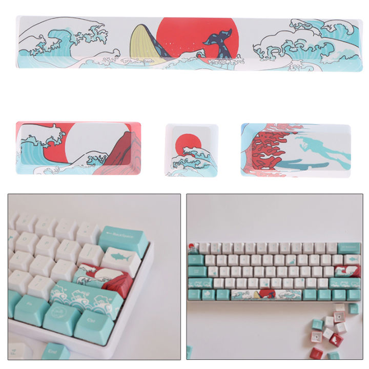 Japanische Anime PBT Keycaps - 4-tlg. Ahegao Spacebar Set Für Mechanische Tastaturen