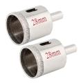 NAMUNY 2pcs 28mm Tile Glass Ceramic Hole Saw Diamond Coated.