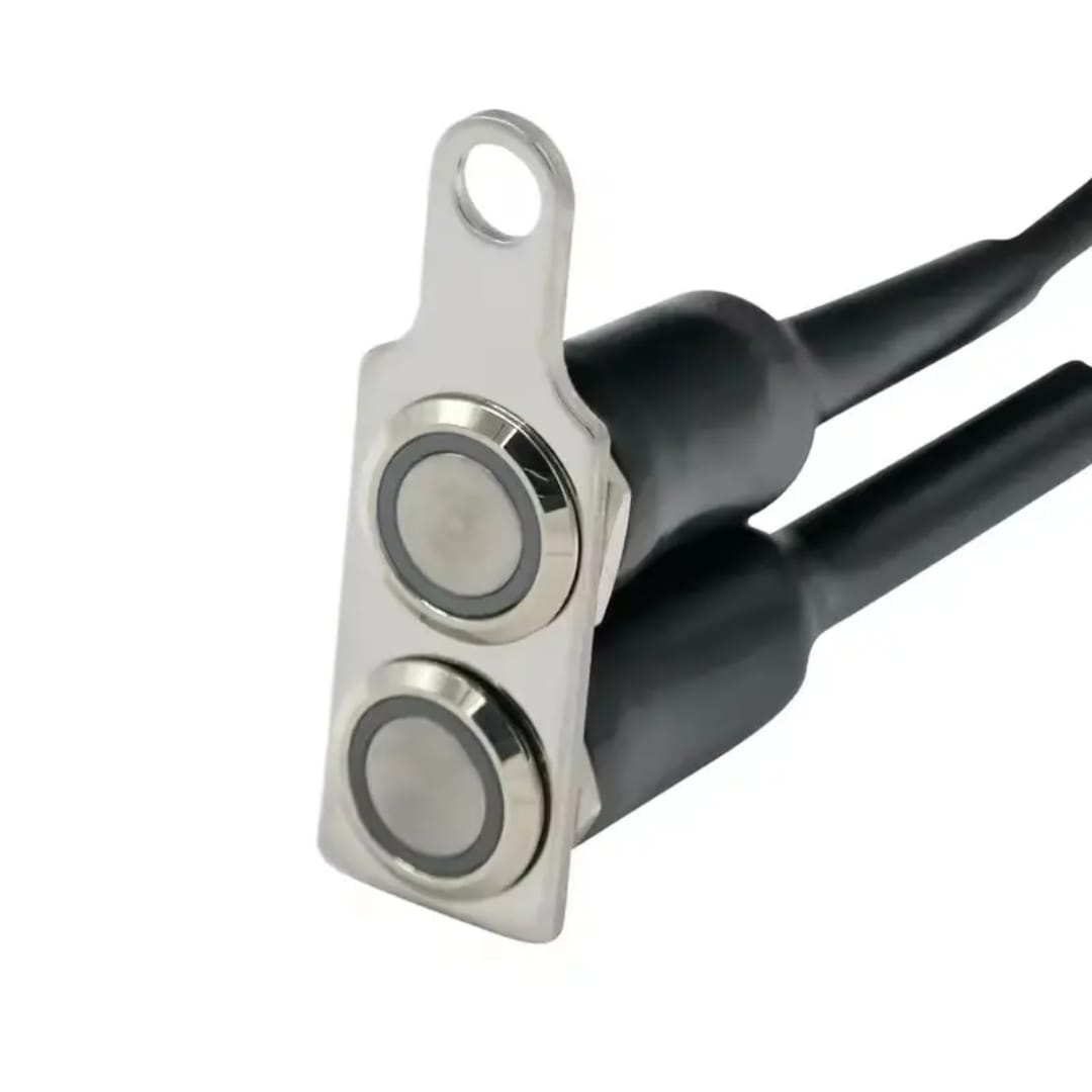 Led Motorcycle Switch On-Off Headlight Fog Light Handlebar Adjustable Mount Waterproof Switches Button Dc12V - Bike Accessories