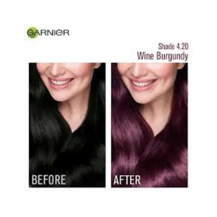 Garnier,%20Hair%20Colouring%20Creme,%20Long-lasting%20Colour,%20Smoothness%20&%20Shine,%20Color%20Naturals,%20Shade:%204.20%20Wine%20Burgundy,%2070ml%20+%2060g%20-%20Image%204