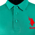 US POLO Band, Regular Emerald green Color Polo Shirt for Man. 