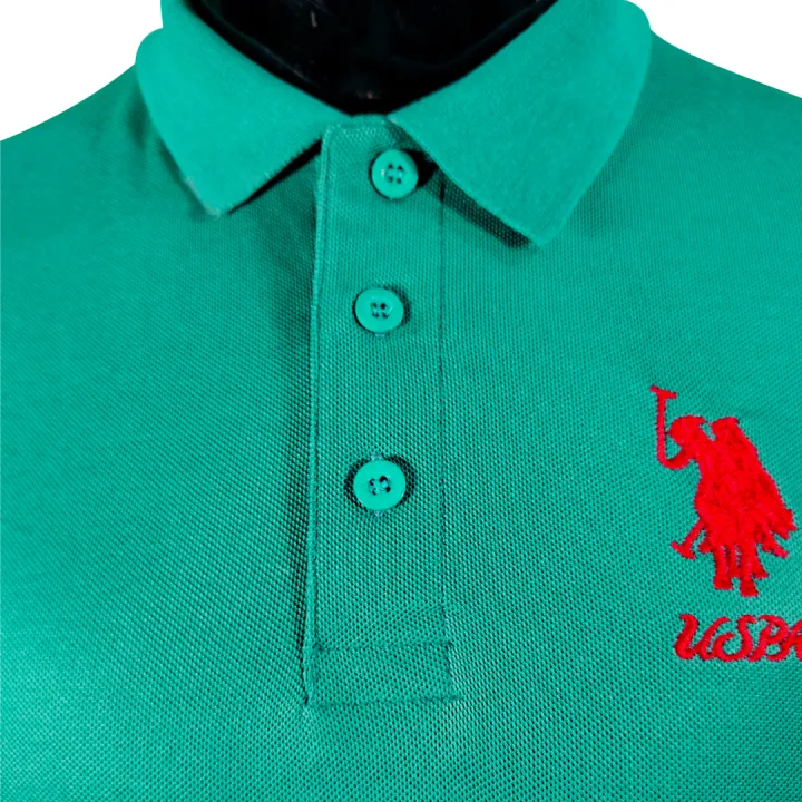 US%20POLO%20Band,%20Regular%20Emerald%20green%20Color%20Polo%20Shirt%20for%20Man%20-%20Image%203