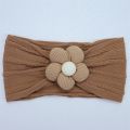New Flower Newborn Baby Headband Soft Elastic Nylon Infant Toddler Priccess Girls Hair Band Headwear Bows Kids Hair Accessories. 
